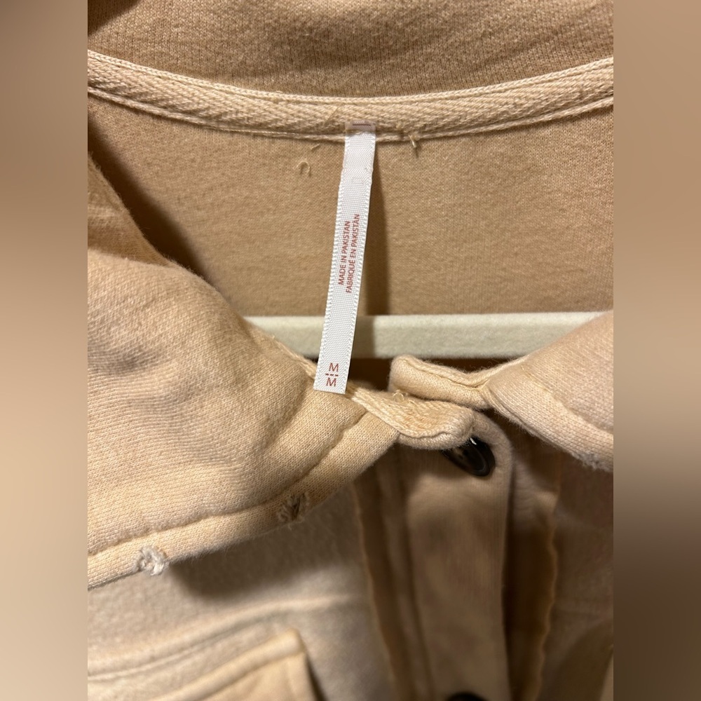 Free People Ruby Jacket Shaket in Mustard Seed or Sweetheart Sunrise,M - Picture 8 of 12